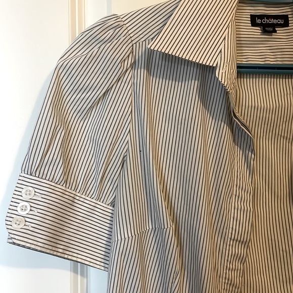 Cute office blouse, striped size XXS. - Picture 5 of 5